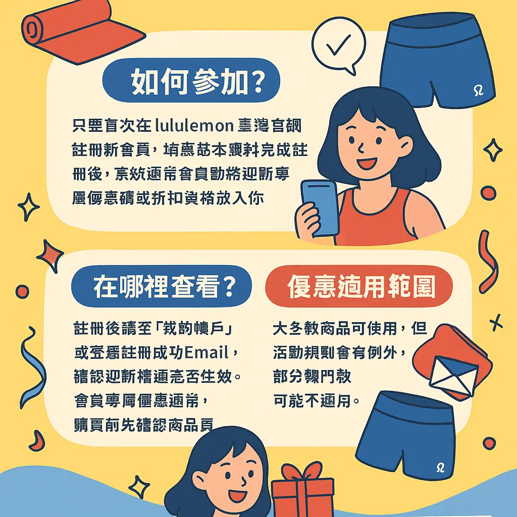 Lululemon 迎新 優惠 - 瑜伽短褲