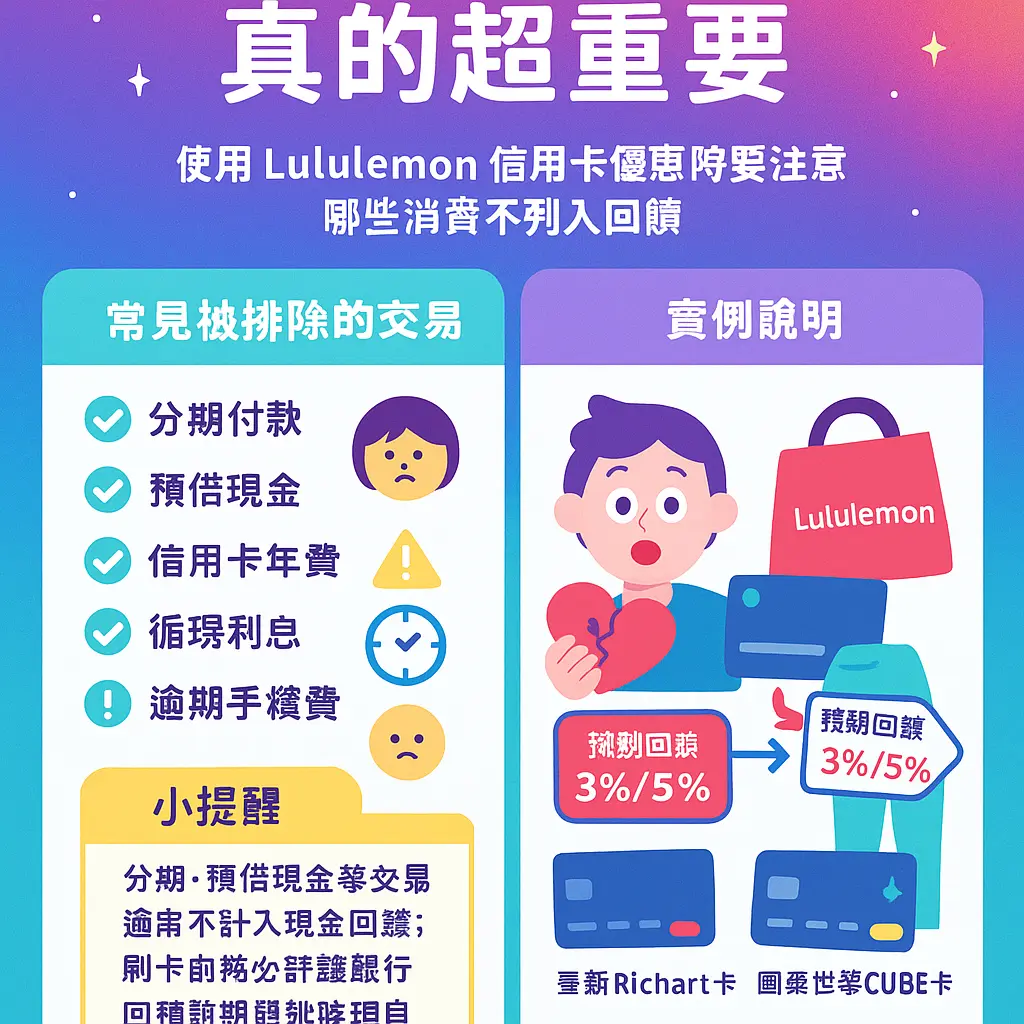 Lululemon 信用卡 優惠 - 信用貸款